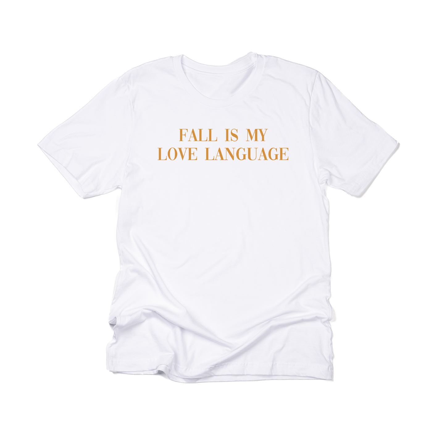 Fall is my love language (Mustard) - Tee (White)
