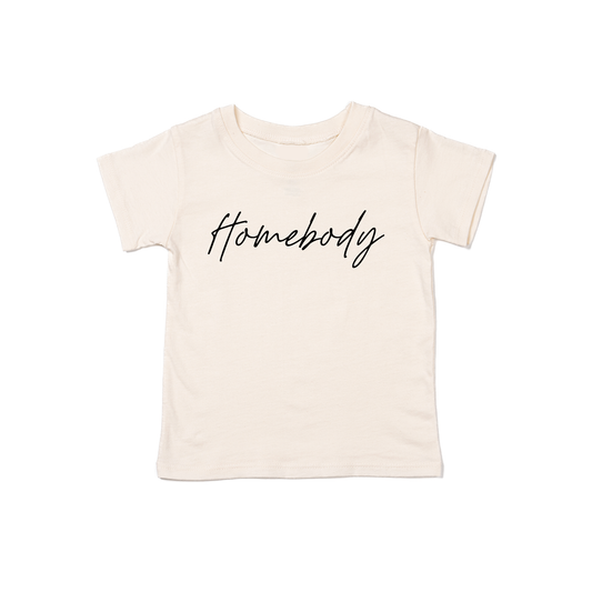 Homebody (Black) - Kids Tee (Natural)