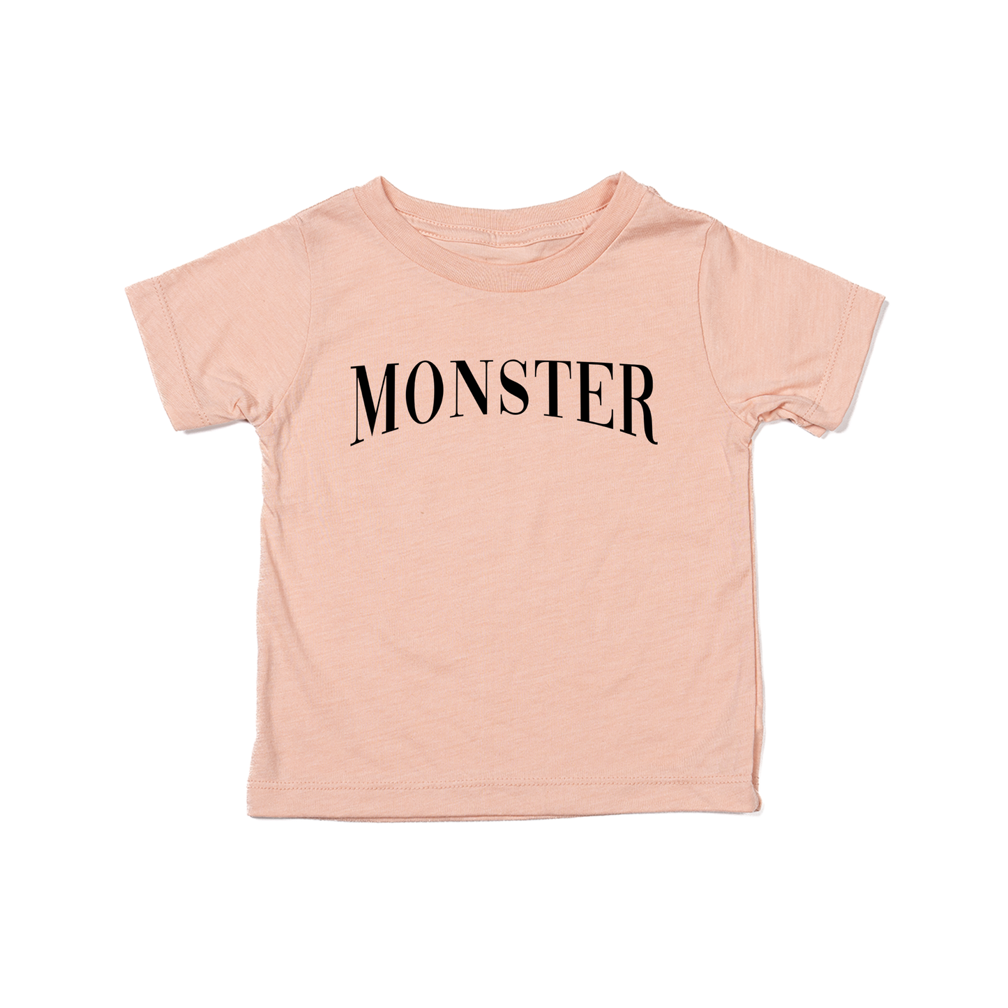 Monster (Black) - Kids Tee (Peach)