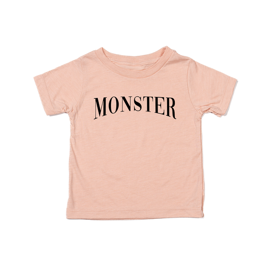 Monster (Black) - Kids Tee (Peach)