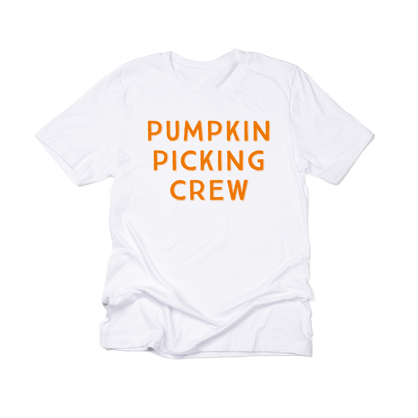 Pumpkin Picking Crew (Pumpkin) - Tee (White)
