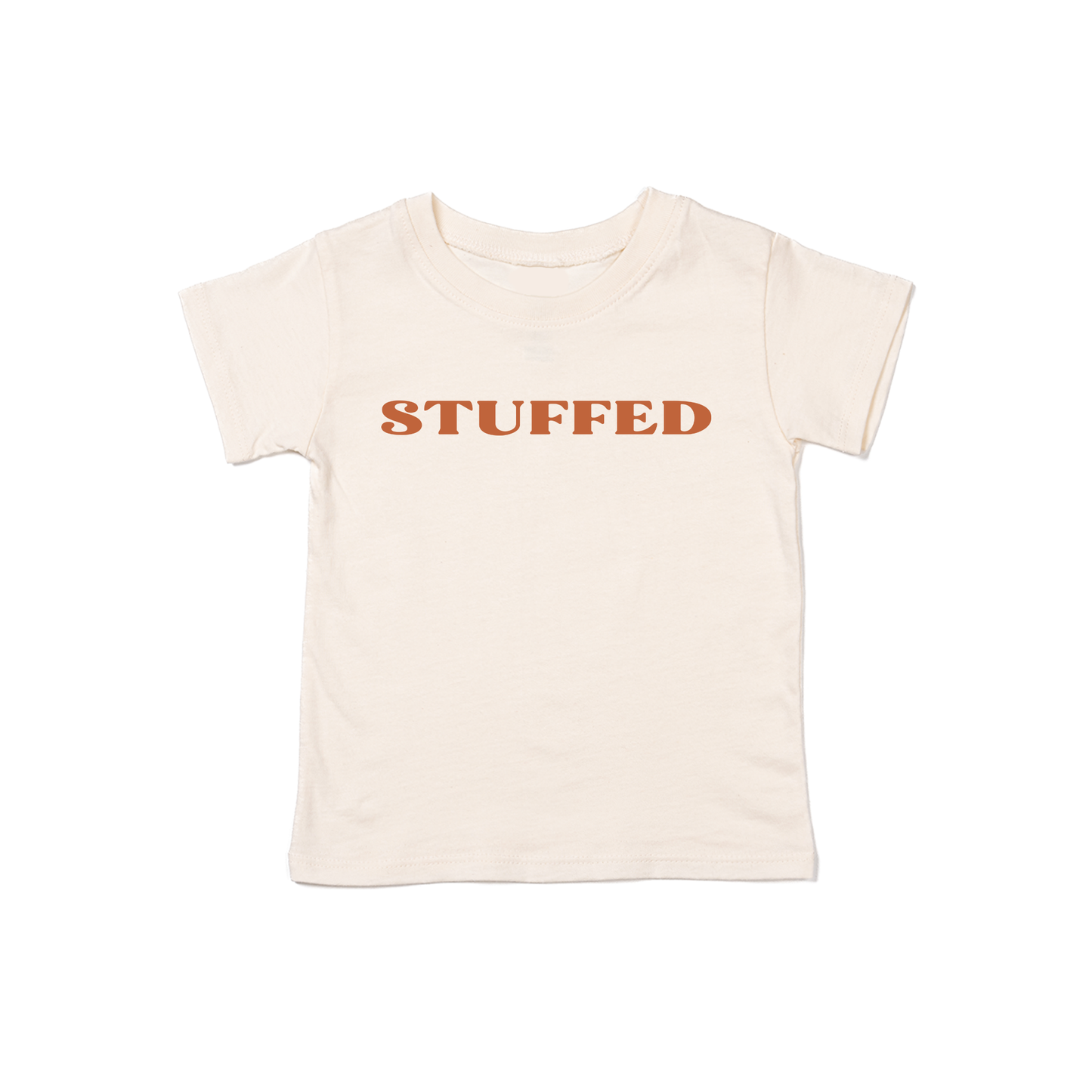 Stuffed (Rust) - Kids Tee (Natural)