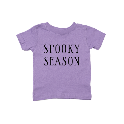 Spooky Season (Black) - Kids Tee (Lavender)