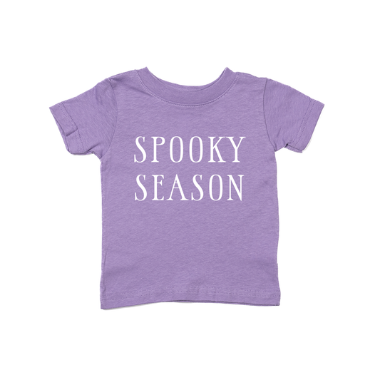 Spooky Season (White) - Kids Tee (Lavender)