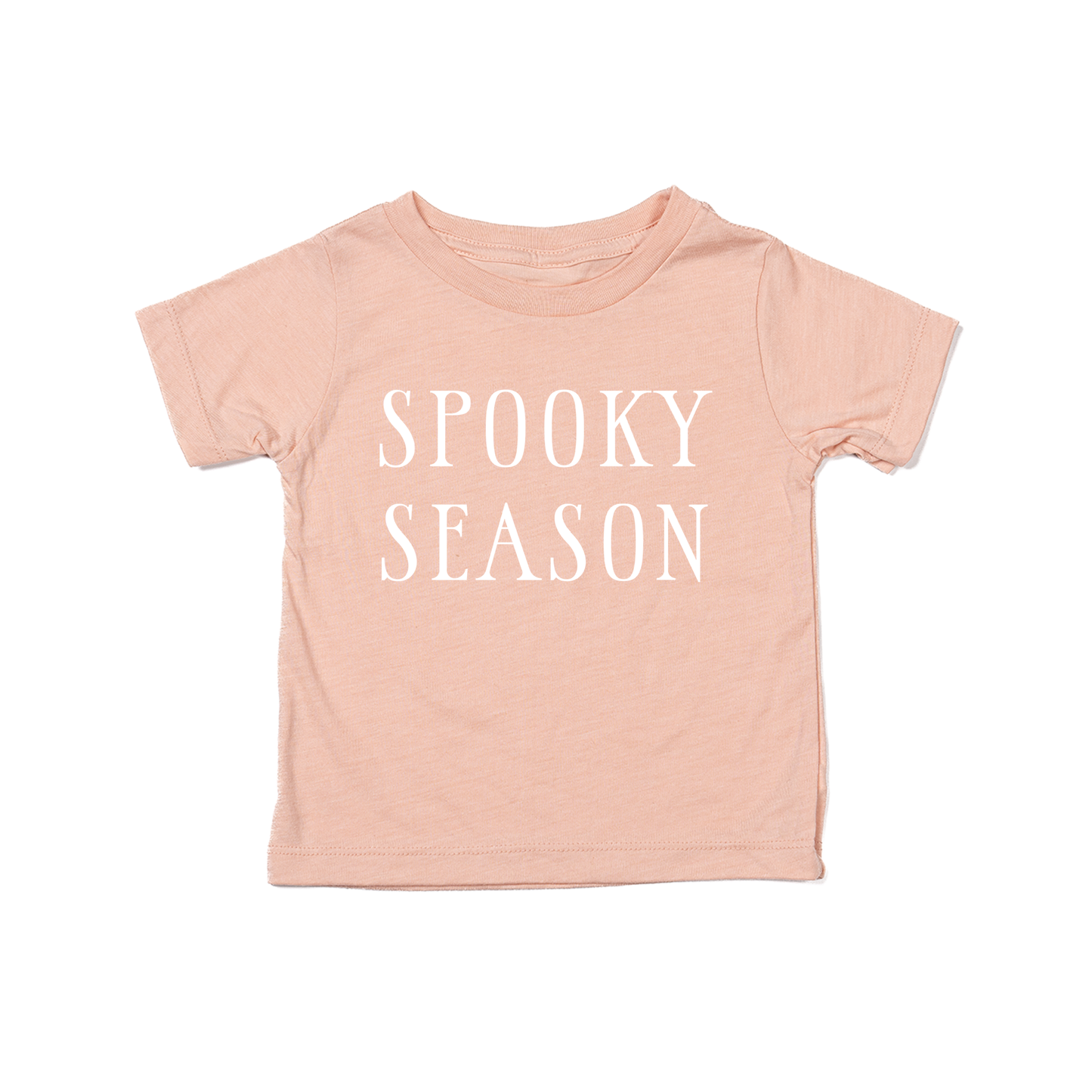 Spooky Season (White) - Kids Tee (Peach)