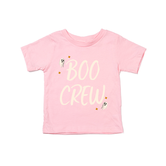 BOO CREW (Off White) - Kids Tee (Pink)