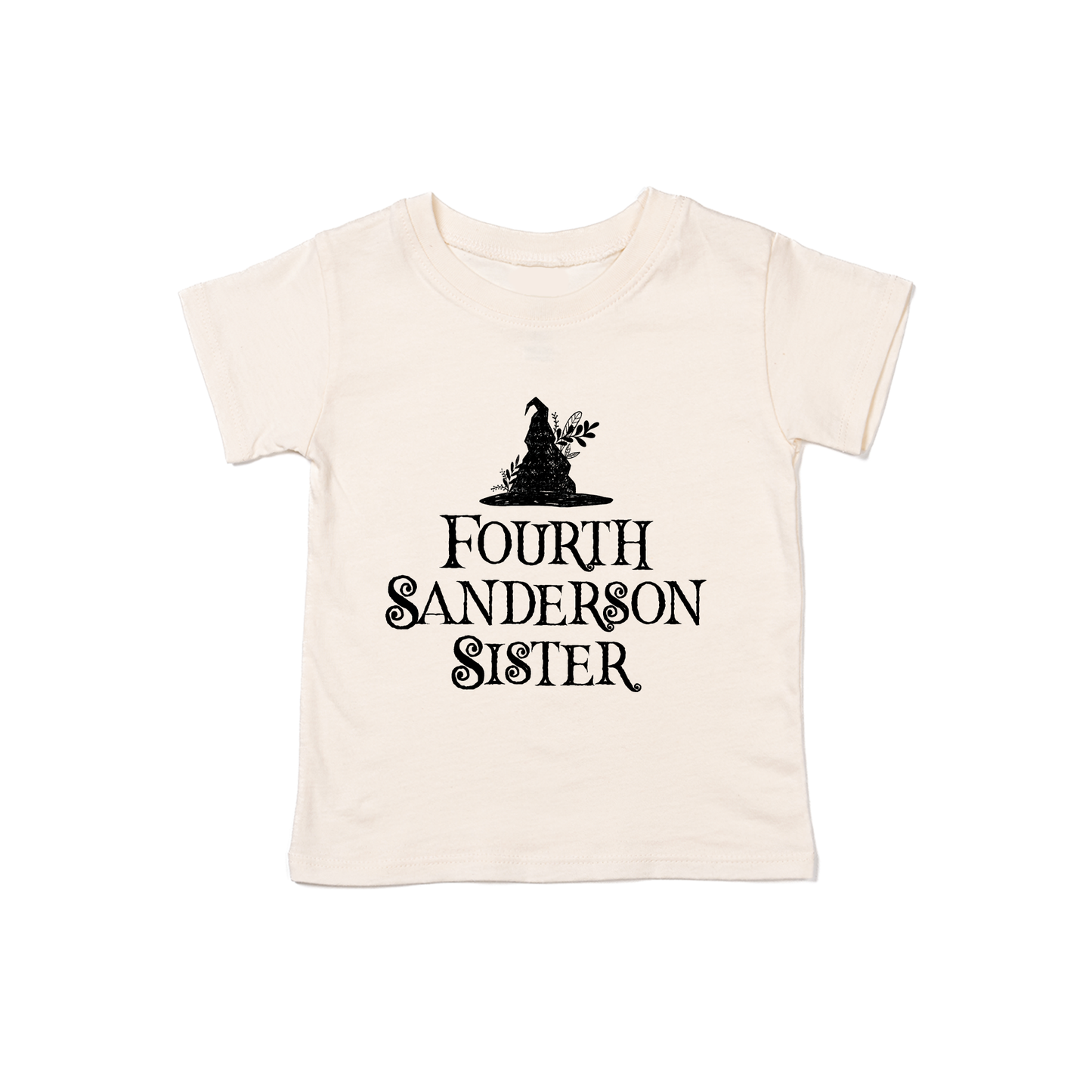 Fourth Sanderson Sister (Black) - Kids Tee (Natural)