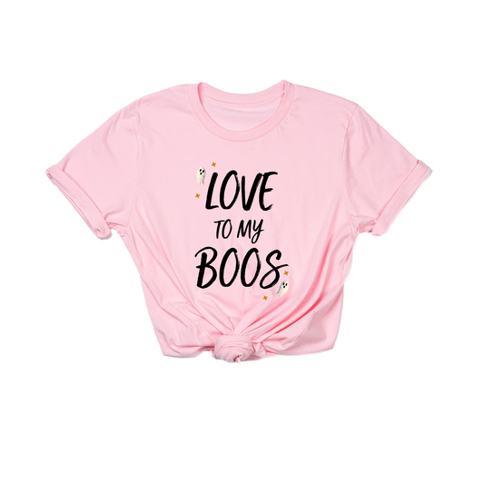LOVE to my BOOS (Black) - Tee (Pink)