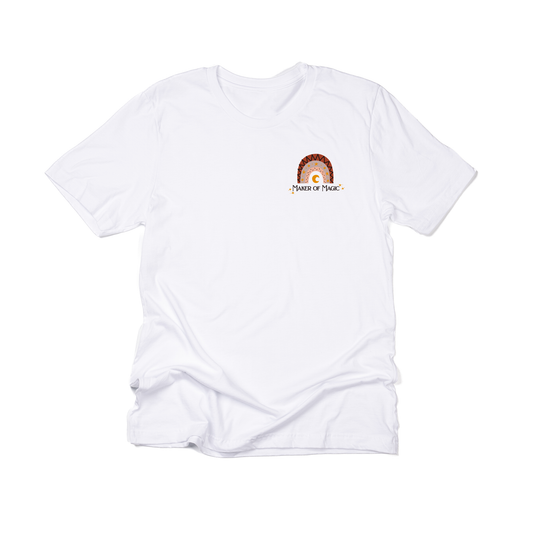 Maker of Magic (Pocket, Black) - Tee (White)