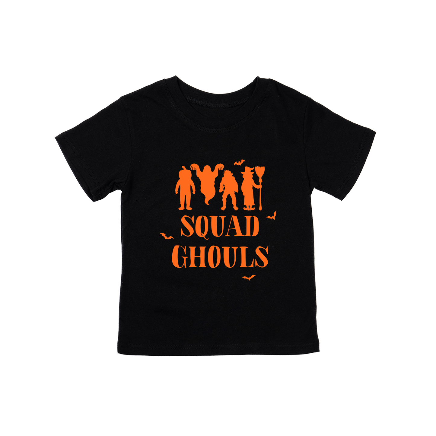 Squad Ghouls (Orange) - Kids Tee (Black)