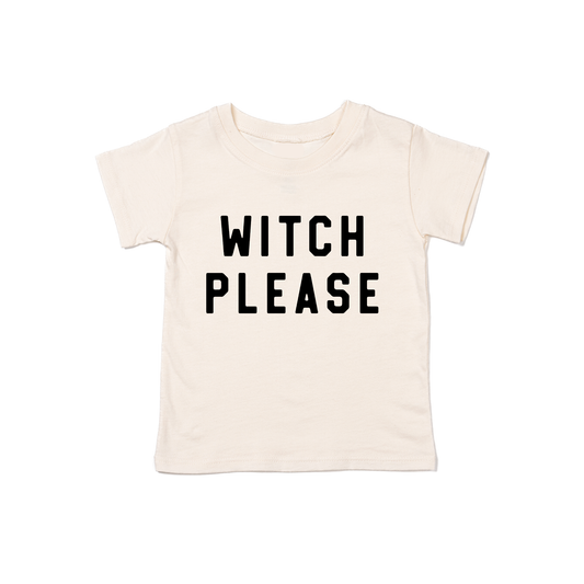 Witch Please (Black) - Kids Tee (Natural)