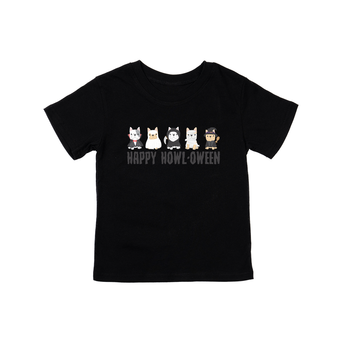 HAPPY HOWL-OWEEN - Kids Tee (Black)