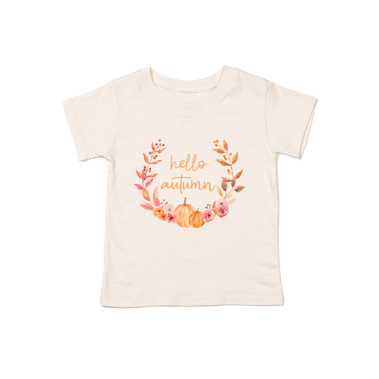 Hello Autumn - Kids Tee (Natural)