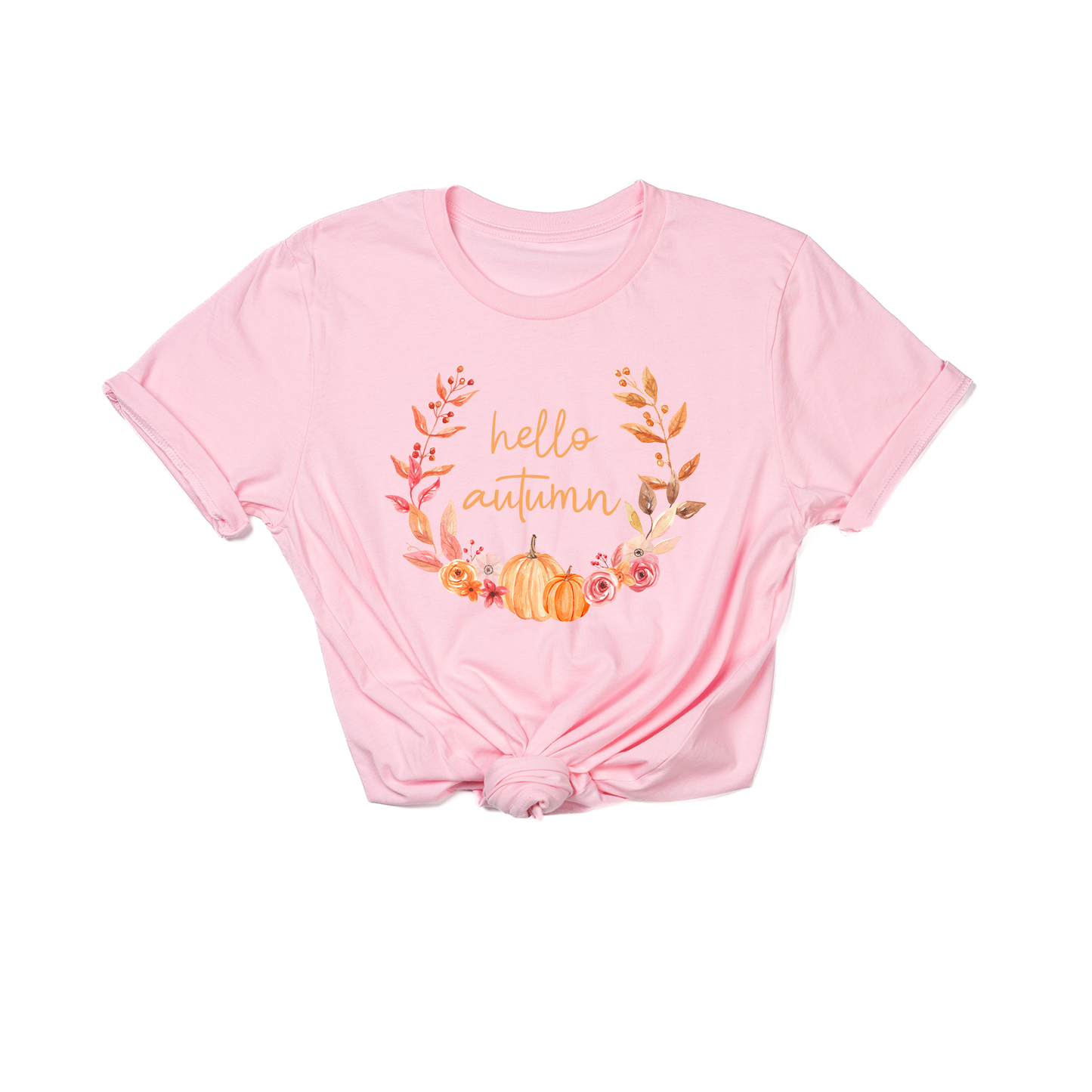 Hello Autumn - Tee (Pink)