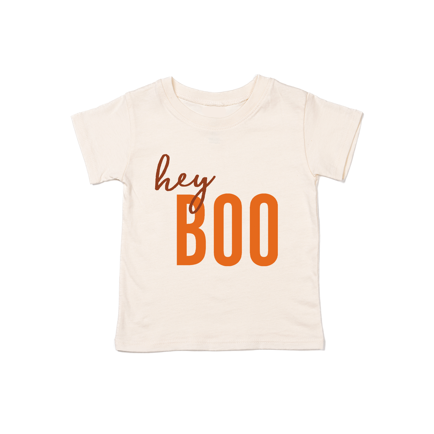 Hey Boo - Kids Tee (Natural)