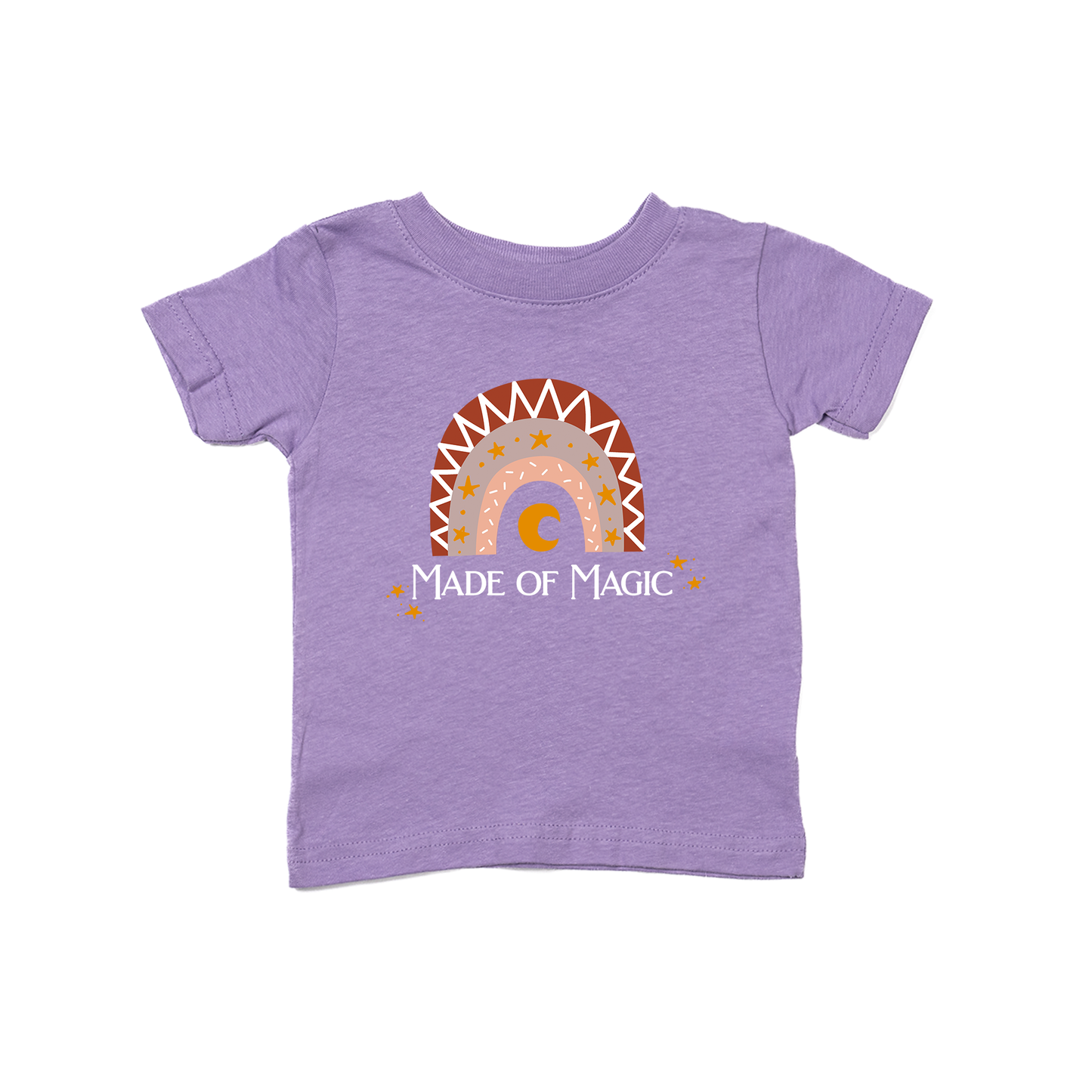 Made of Magic (White) - Kids Tee (Lavender)