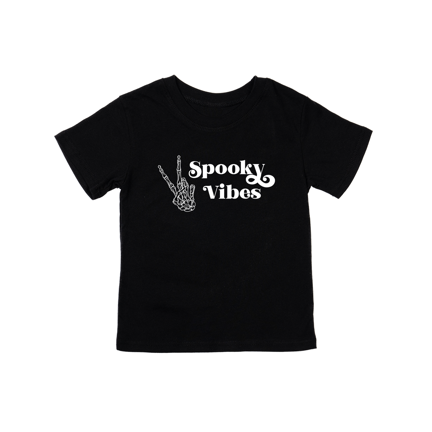 Spooky Vibes (White) - Kids Tee (Black)