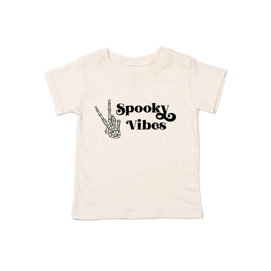 Spooky Vibes (Black) - Kids Tee (Natural)