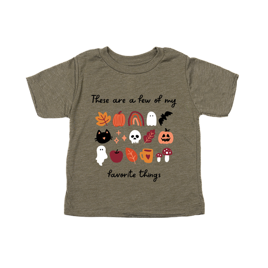 These Are A Few Of My Favorite Things (Fall) - Kids Tee (Olive)