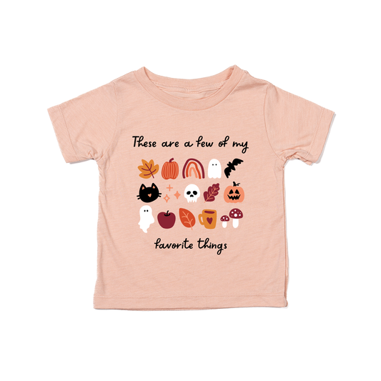 These Are A Few Of My Favorite Things (Fall) - Kids Tee (Peach)