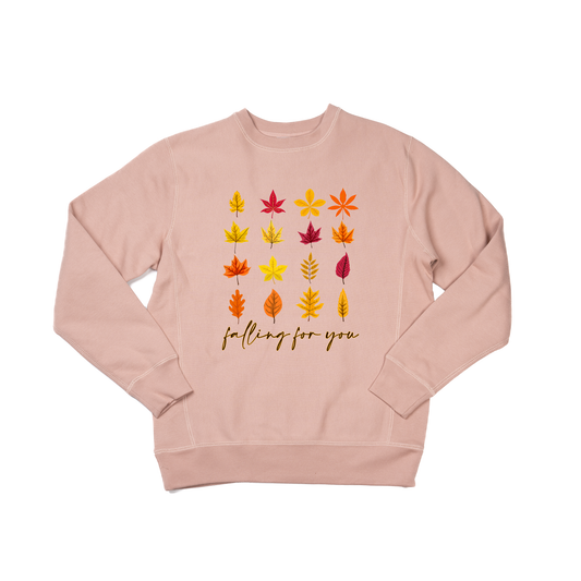 Falling for You - Heavyweight Sweatshirt (Dusty Rose)