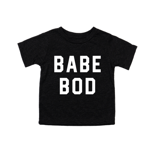 Babe Bod (White) - Kids Tee (Charcoal Black)