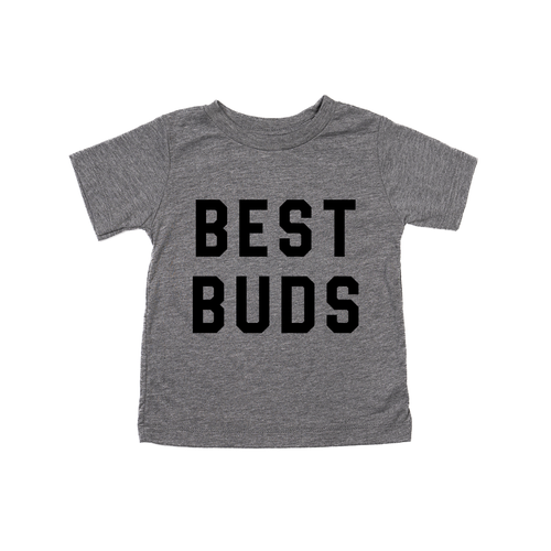 Best Buds (Black) - Kids Tee (Gray)