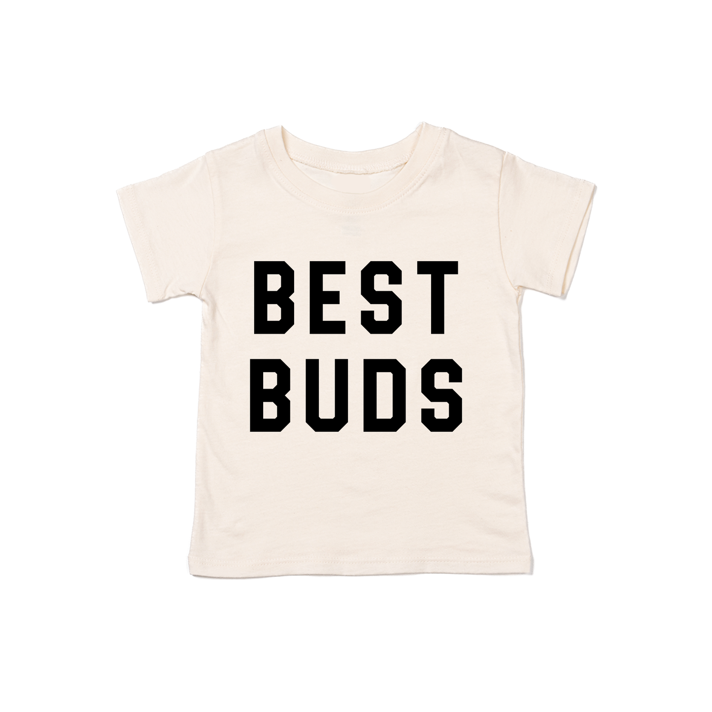 Best Buds (Black) - Kids Tee (Natural)