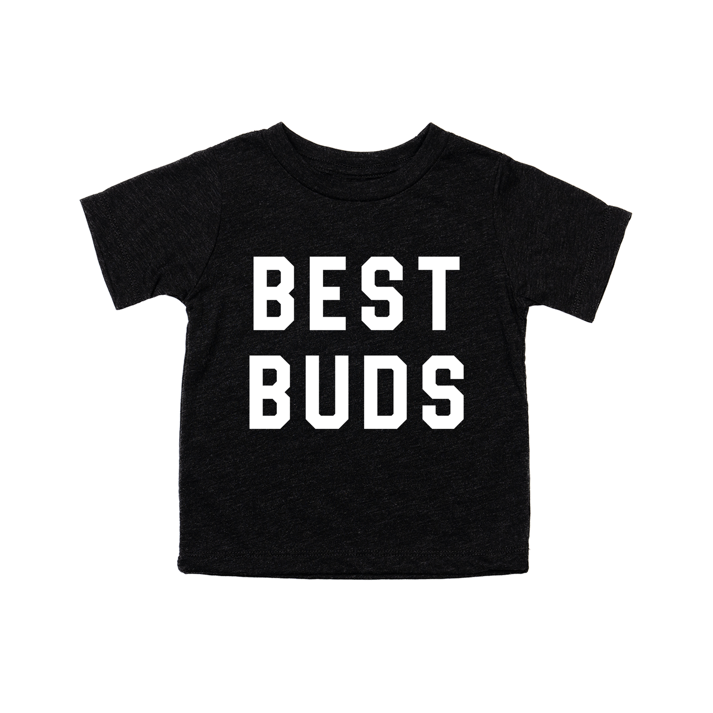 Best Buds (White) - Kids Tee (Charcoal Black)