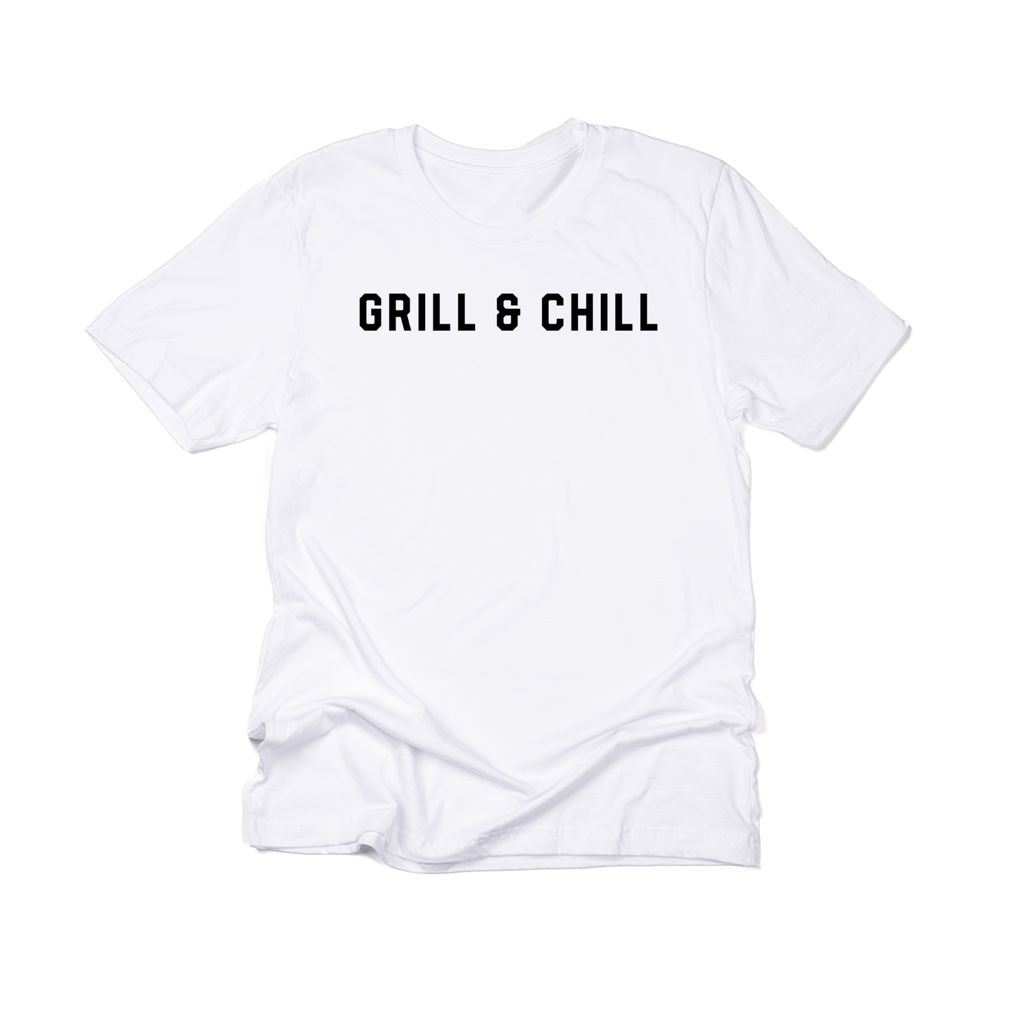 Grill & Chill (Black) - Tee (White)