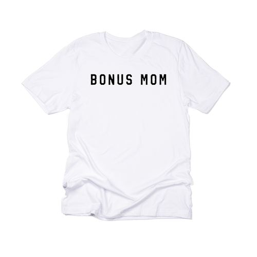 Bonus Mom (Black) - Tee (White)
