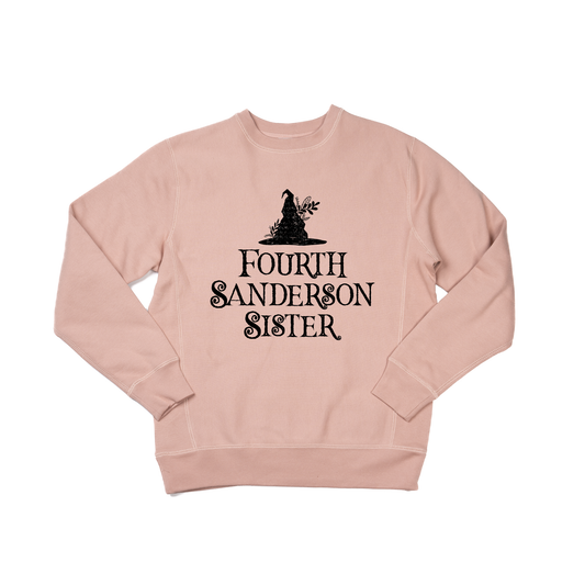 Fourth Sanderson Sister (Black) - Heavyweight Sweatshirt (Dusty Rose)