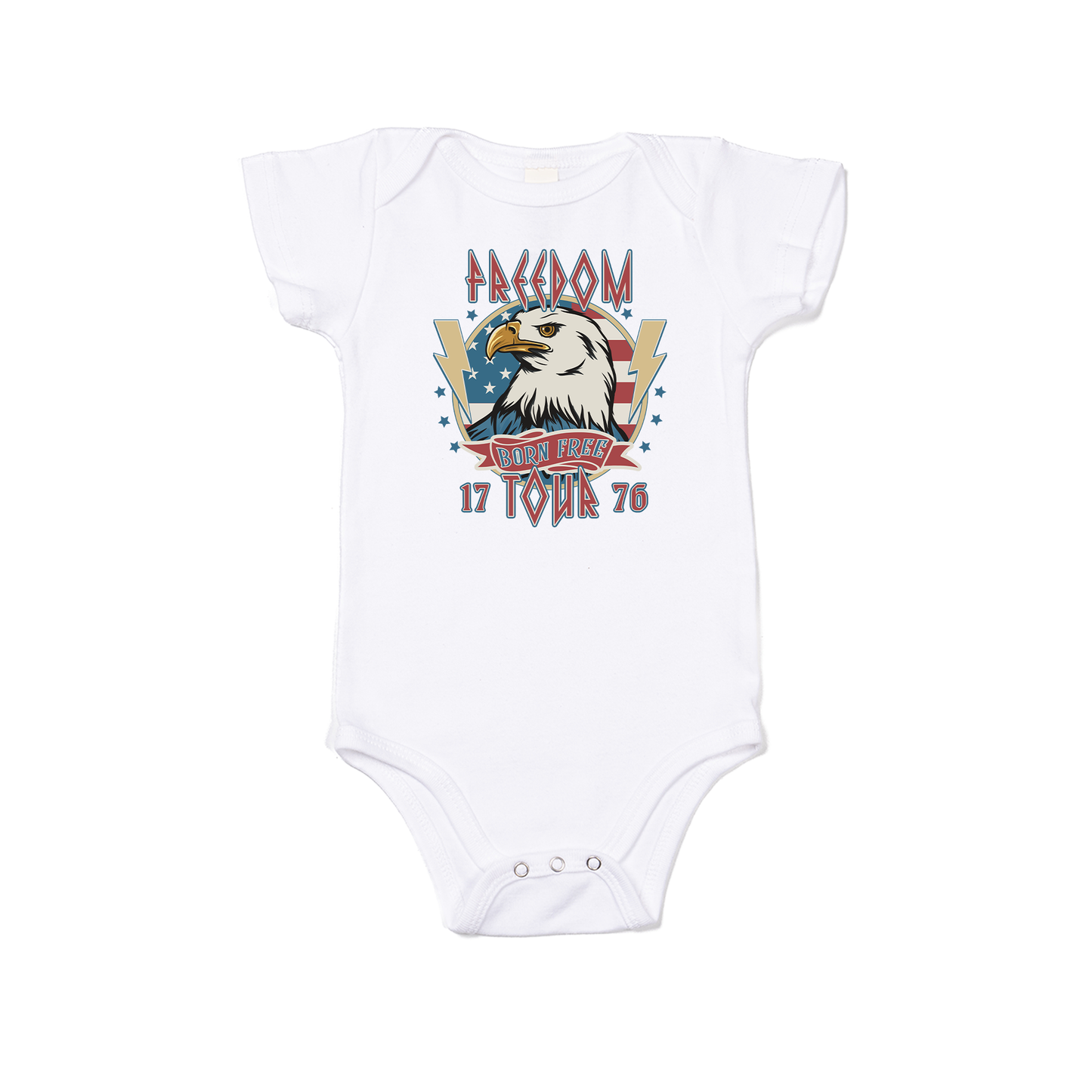 Freedom Tour - Bodysuit (White, Short Sleeve)