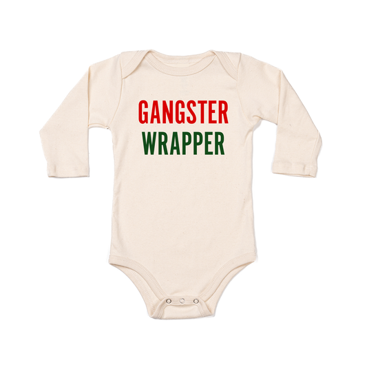 Gangster Wrapper - Bodysuit (Natural, Long Sleeve)