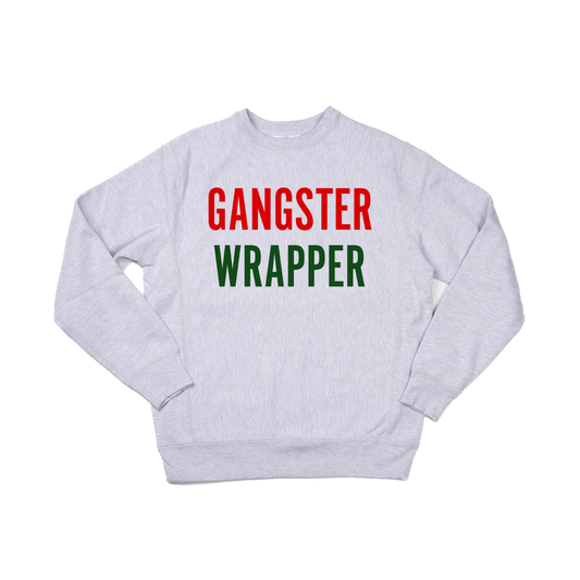 Gangster Wrapper - Heavyweight Sweatshirt (Heather Gray)