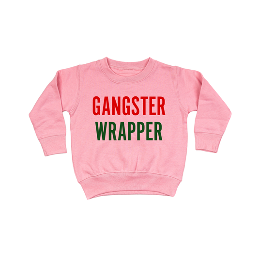 Gangster Wrapper - Kids Sweatshirt (Pink)