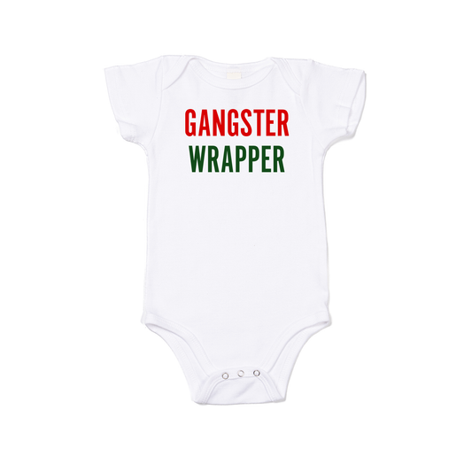 Gangster Wrapper - Bodysuit (White, Short Sleeve)