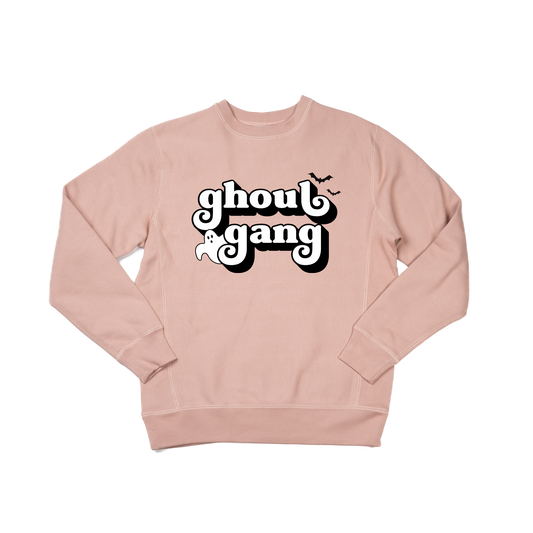 Ghoul Gang (Black) - Heavyweight Sweatshirt (Dusty Rose)