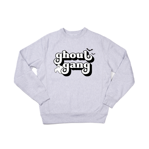 Ghoul Gang (Black) - Heavyweight Sweatshirt (Heather Gray)