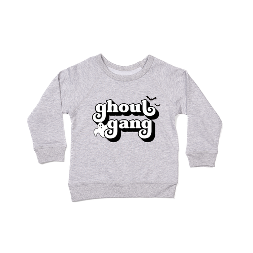 Ghoul Gang (Black) - Kids Sweatshirt (Heather Gray)