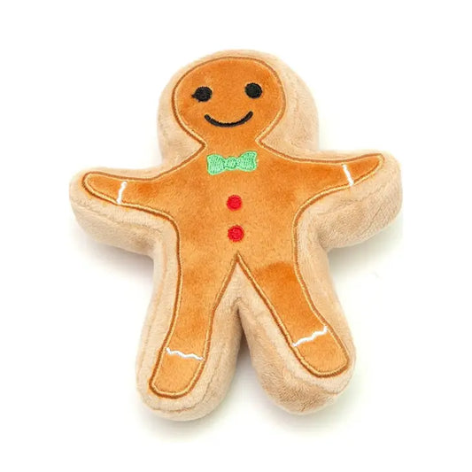 Gingerbread Cookie Plush Dog Toy