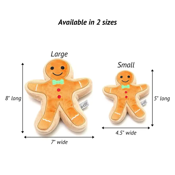 Gingerbread Cookie Plush Dog Toy