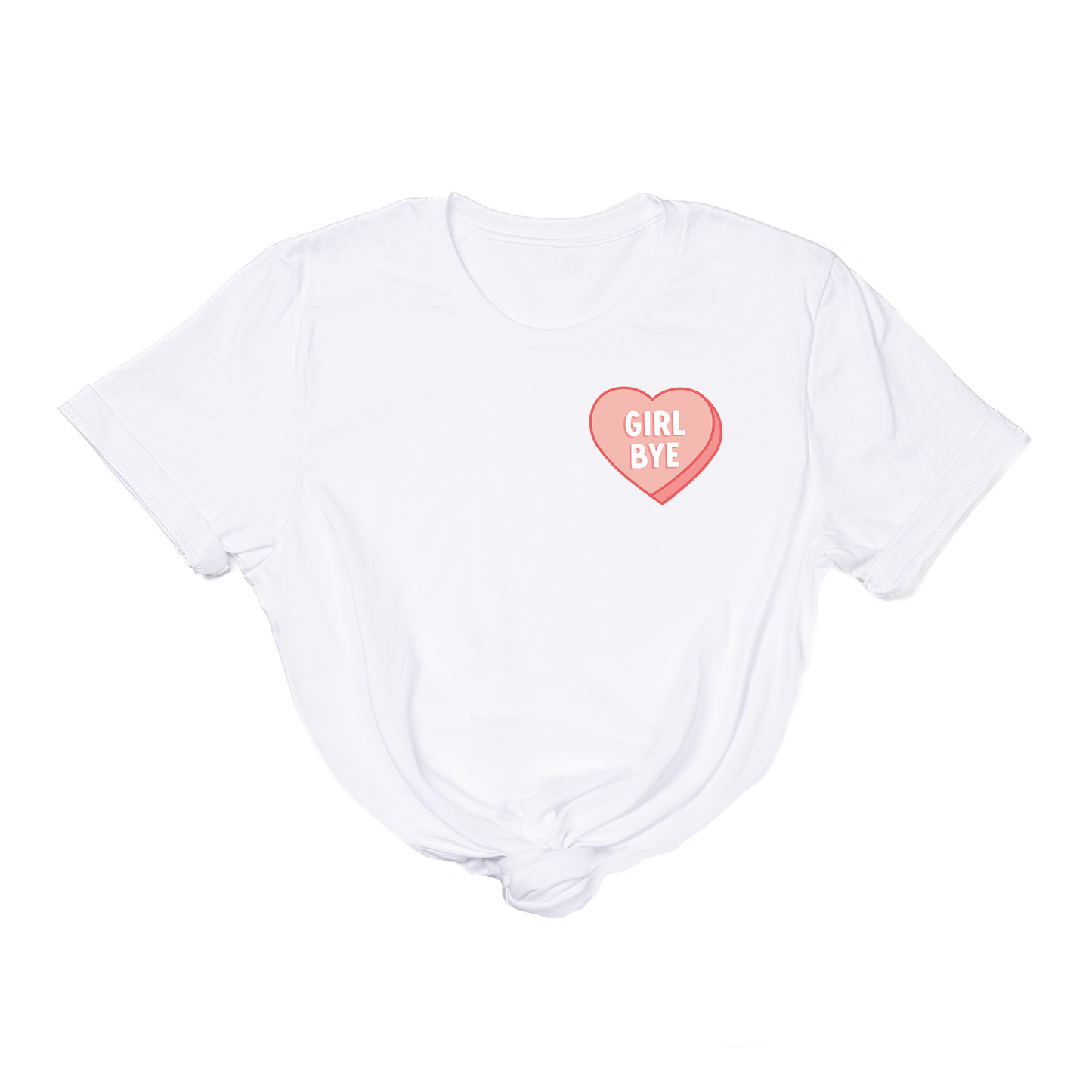 Girl Bye Heart (Pocket) - Tee (White)