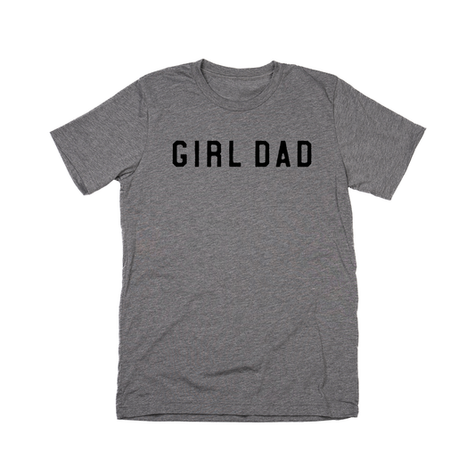 Girl Dad® (Across Front, Black) - Tee (Gray)