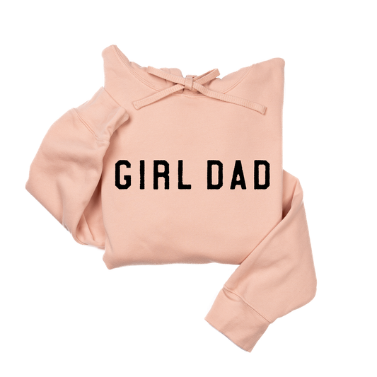 Girl Dad® (Across Front, Black) - Hoodie (Peach)
