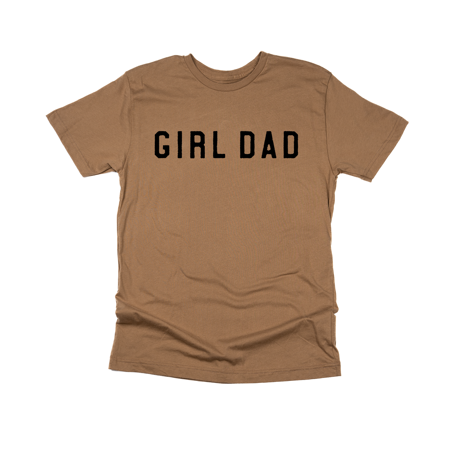 Girl Dad® (Across Front, Black) - Tee (Coyote Brown)