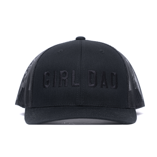 Girl Dad® (Black) - Trucker Hat (Black)
