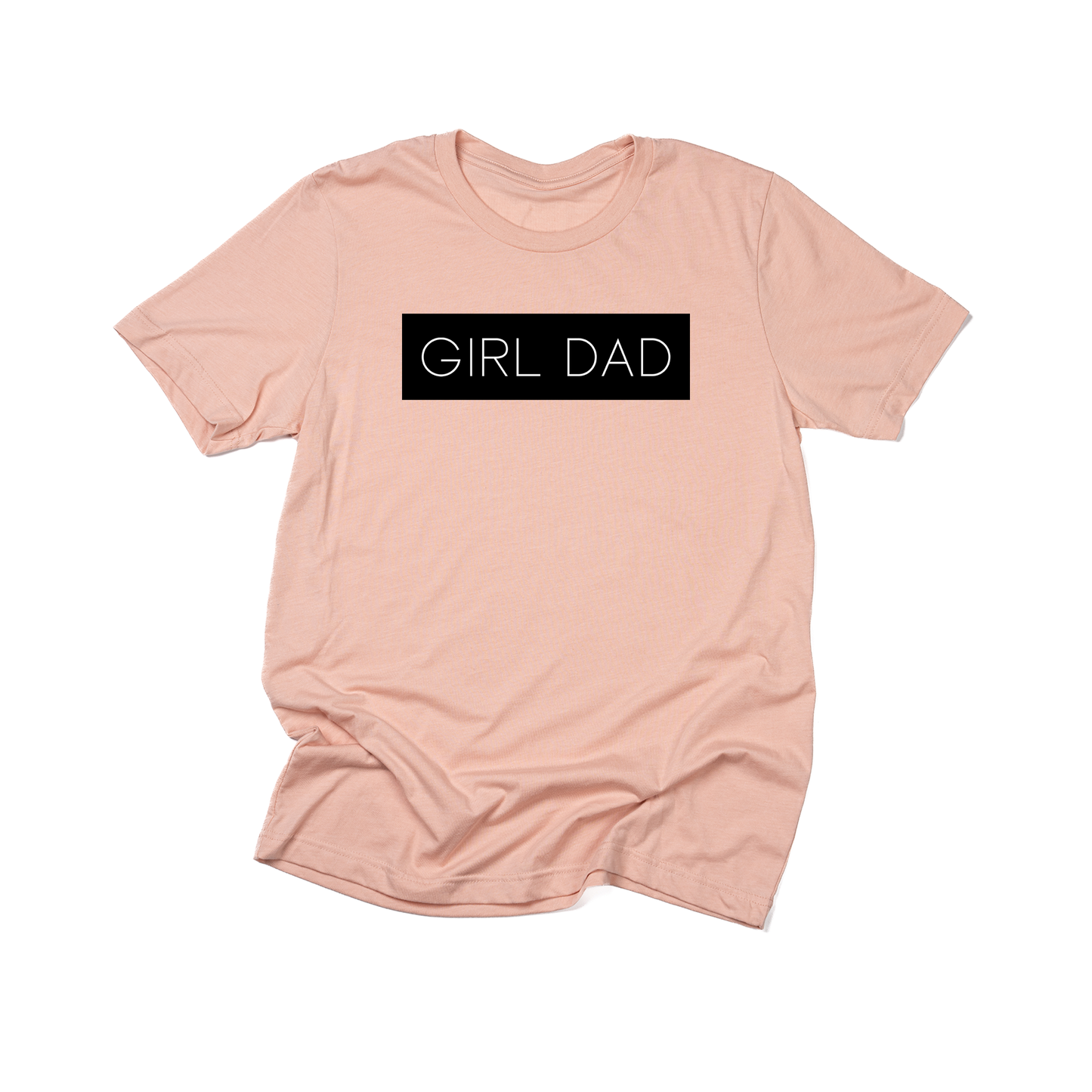 Girl Dad® (Boxed Collection, Black Box/White Text) - Tee (Peach)