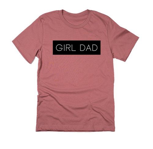 Girl Dad® (Boxed Collection, Black Box/White Text) - Tee (Mauve)