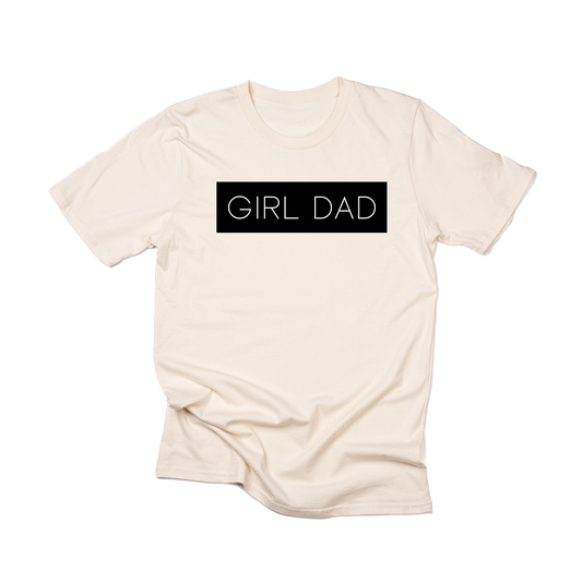 Girl Dad® (Boxed Collection, Black Box/White Text) - Tee (Natural)